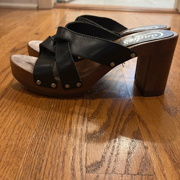 Candies Vintage Y2K  Leather School Girl Platform Heel Sandals Size 8 - Picture 3 of 7